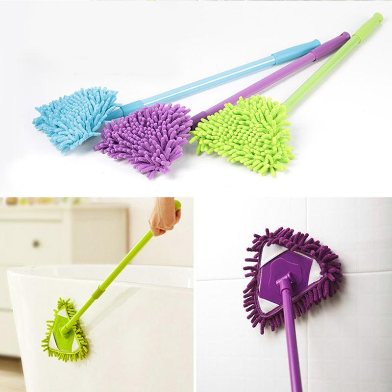 Adjustable Triangular Mop with 180-Degree Rotation | Versatile Cleaning Tool for Hard-to-Reach Areas 0