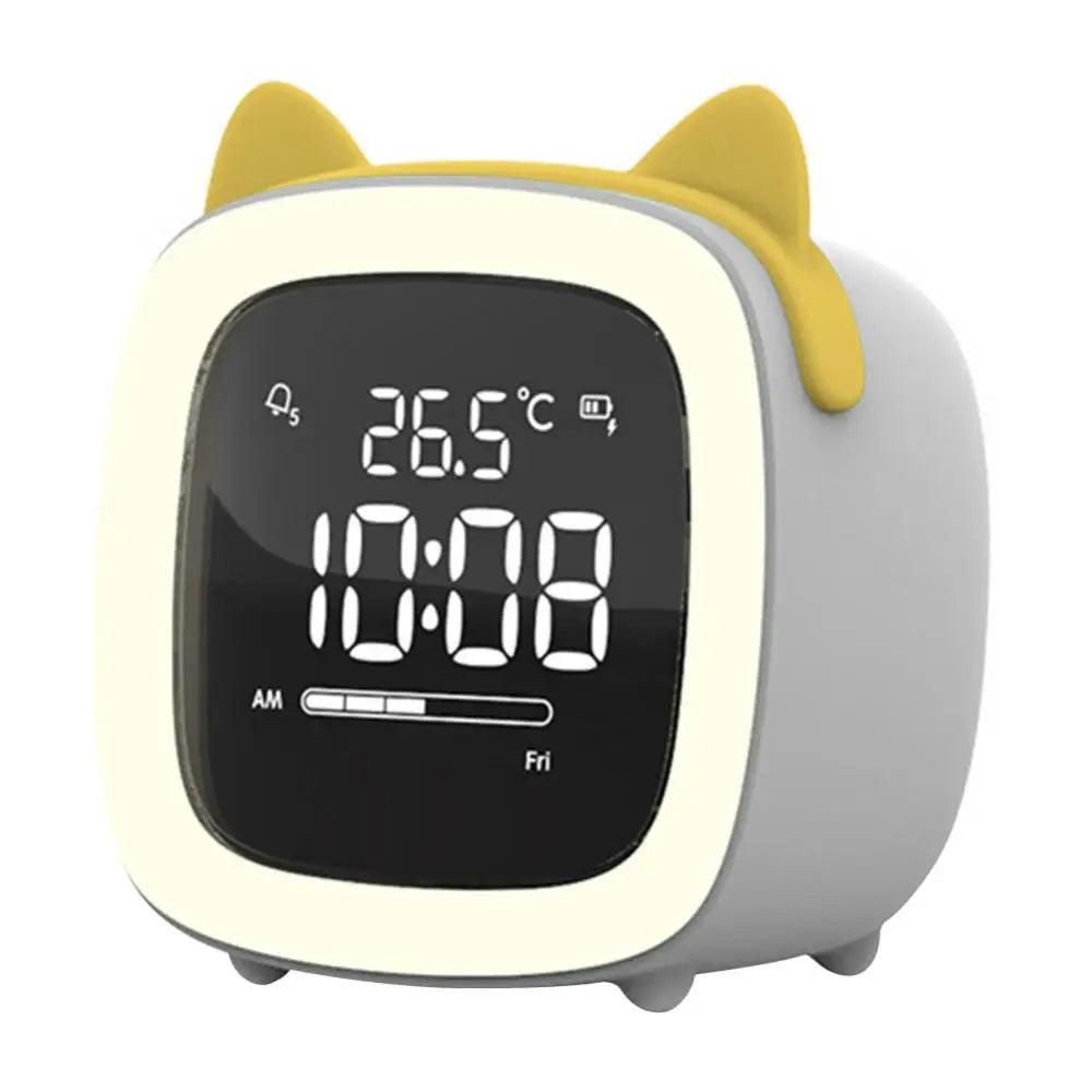 BunnyGlow | Digital Alarm Clock with Adjustable Brightness & Timer | Cute Night Light for Kids 11