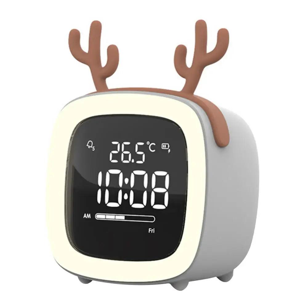 BunnyGlow | Digital Alarm Clock with Adjustable Brightness & Timer | Cute Night Light for Kids 14