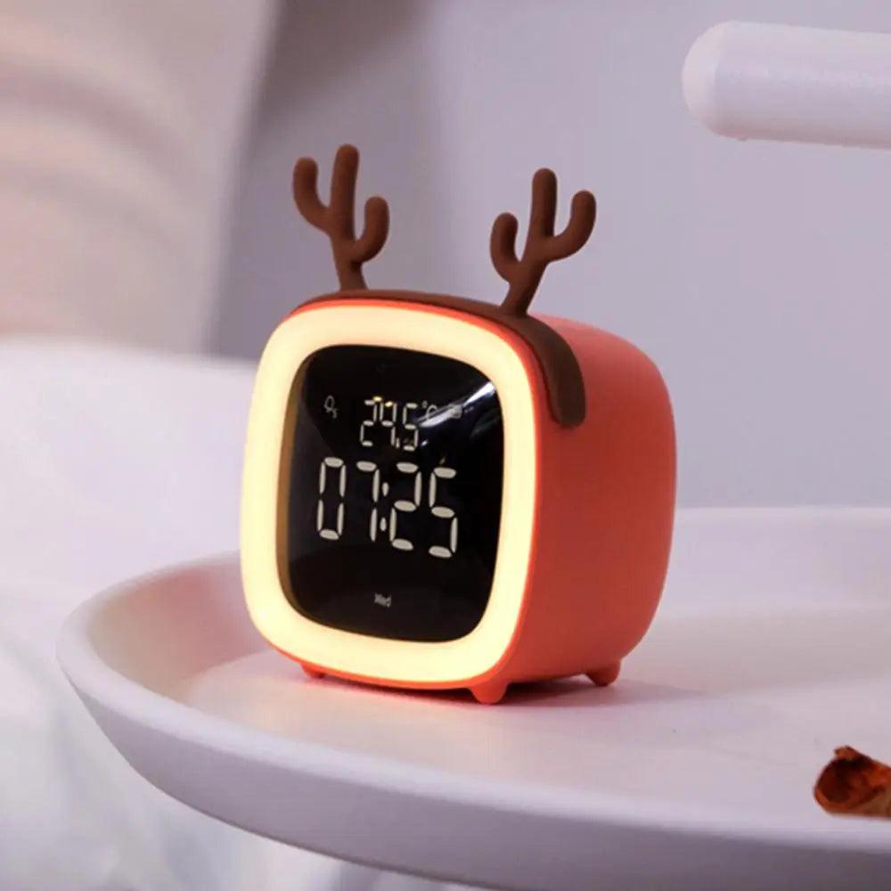 BunnyGlow | Digital Alarm Clock with Adjustable Brightness & Timer | Cute Night Light for Kids 4