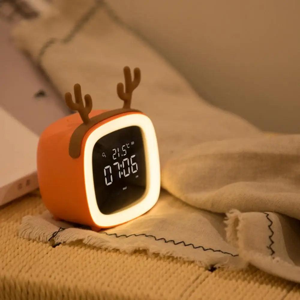 BunnyGlow | Digital Alarm Clock with Adjustable Brightness & Timer | Cute Night Light for Kids 5