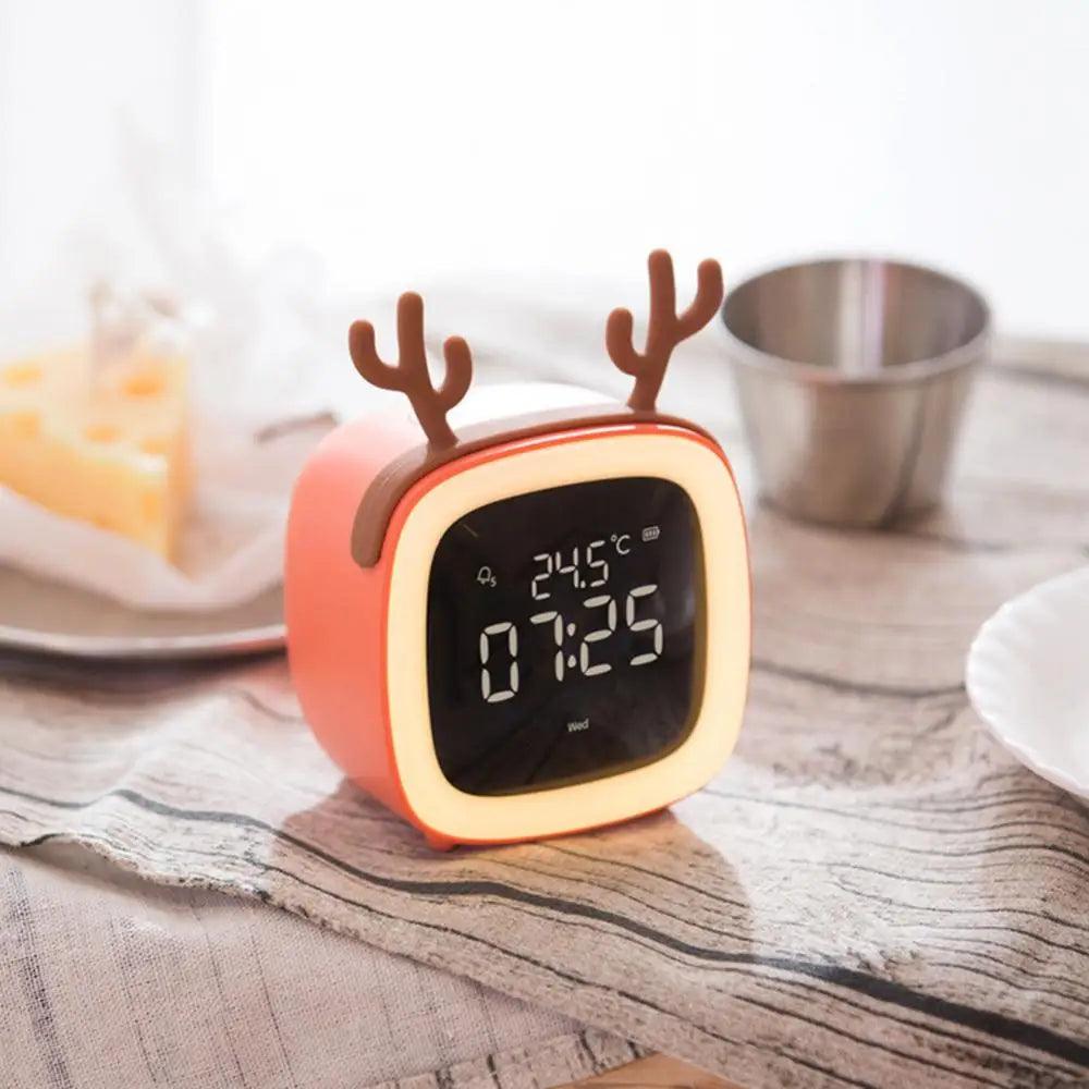 BunnyGlow | Digital Alarm Clock with Adjustable Brightness & Timer | Cute Night Light for Kids 6