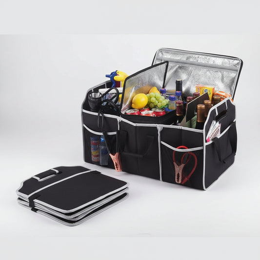 Car Boot Organiser | Durable Storage Box with Collapsible Design | Tidy Vehicle Solution for Efficient Space Management 0
