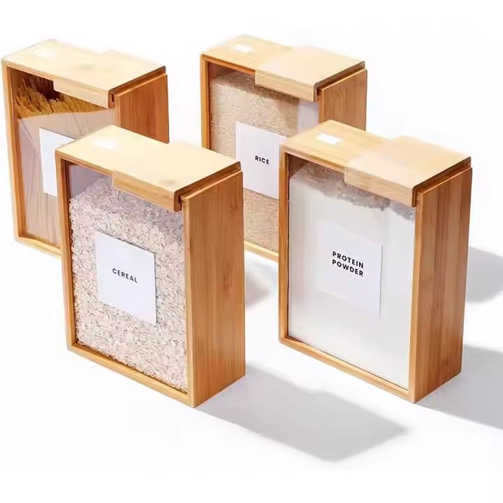 Clear Storage Boxes | 3L Food Storage Container with Premium Acrylic Design | Ideal for Organizing Dry Foods 2