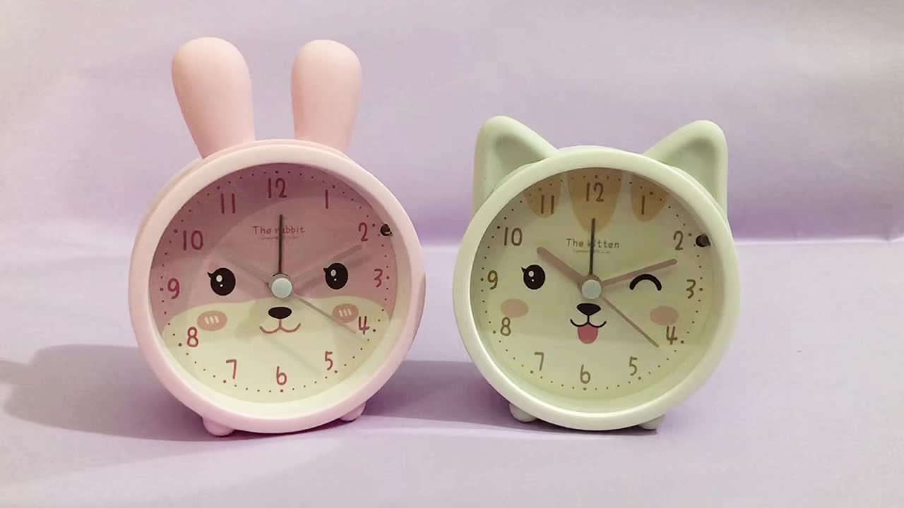 Cozy Bunny | Silent Children's Alarm Clock with Night Light | Compact Design for Peaceful Sleep 7