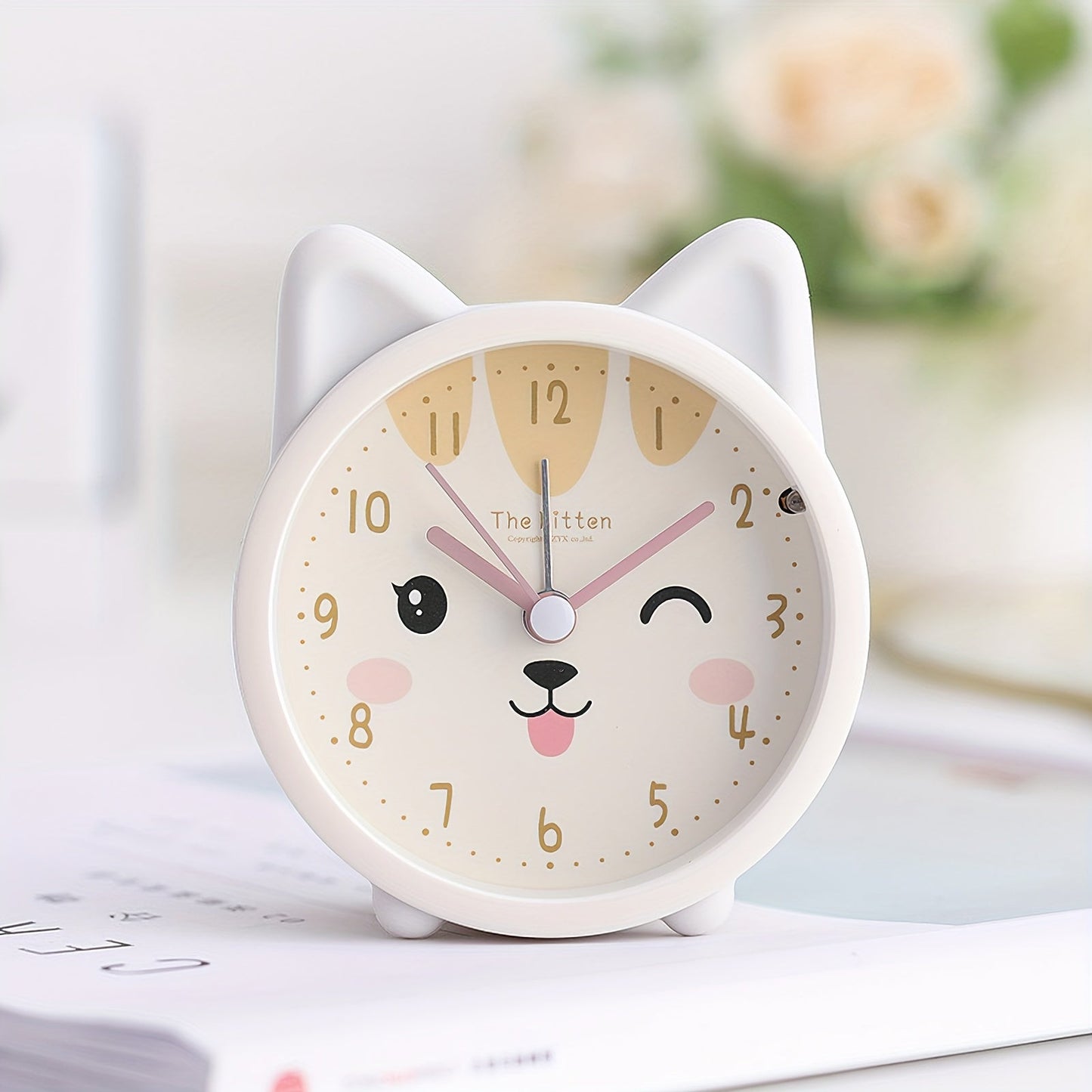 Cozy Bunny | Silent Children's Alarm Clock with Night Light | Compact Design for Peaceful Sleep 8