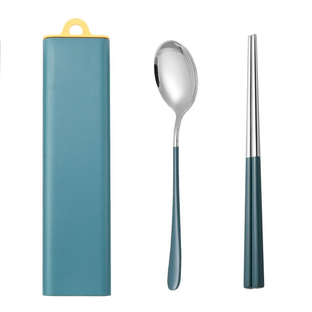 Eco Travel | Cutlery Set with Stainless Steel Utensils & Compact Case | Sustainable Dining Solution for On-the-Go Meals 7