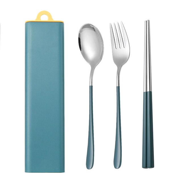Eco Travel | Cutlery Set with Stainless Steel Utensils & Compact Case | Sustainable Dining Solution for On-the-Go Meals 8