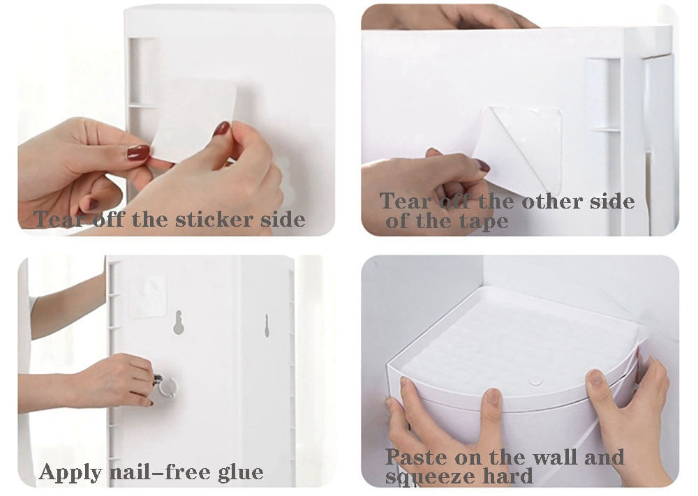 Elegant Corner Bathroom Storage Cabinet with Transparent Shelving | Maximize Space and Style for Effortless Organization 5
