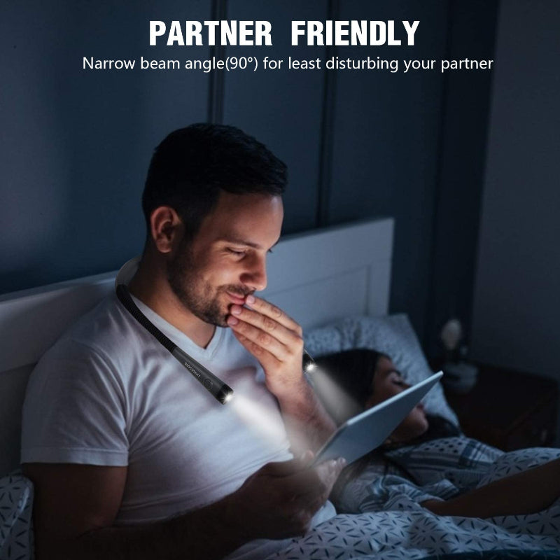 Ergonomic LED Reading Lamp for Bed with Adjustable Brightness & Color Modes | Eye-Friendly Design for Comfortable Reading 3