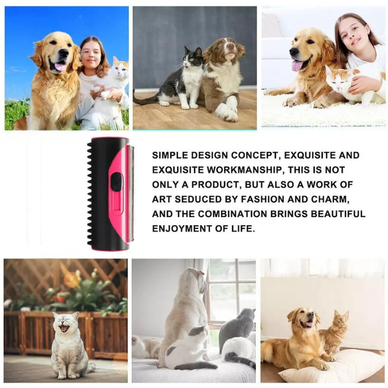 Essential Pet Grooming | Deshedding Brush for Dogs & Cats with Dual-Sided Design | Gentle Grooming Tool for Healthier Coats 1