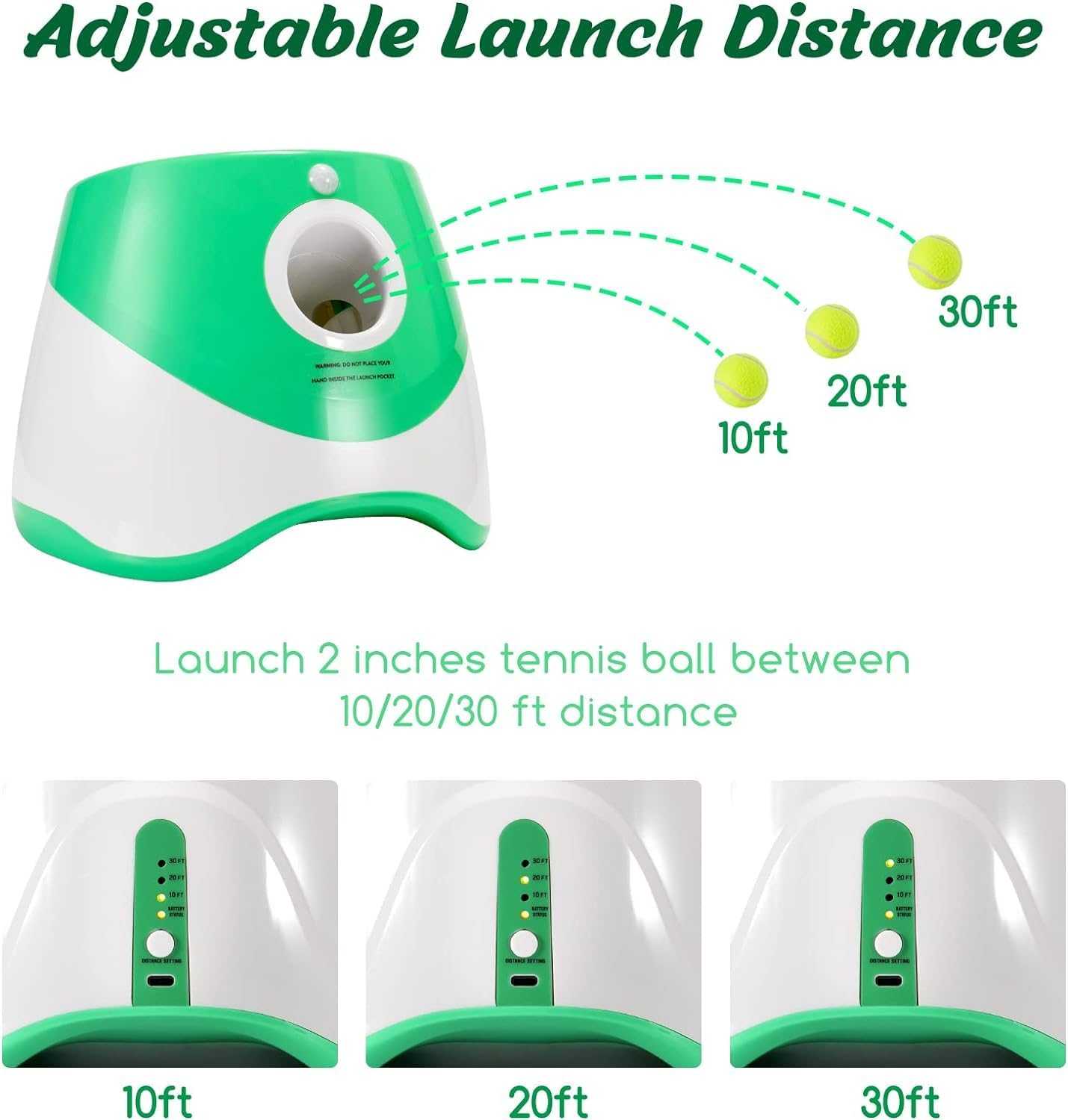 Fetch Buddy | Automatic Dog Ball Thrower with Adjustable Distance | Engaging Playtime for Small Dogs 2