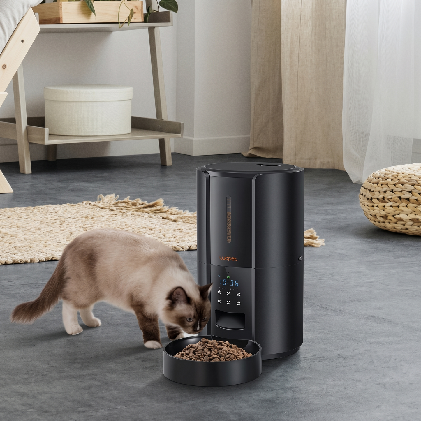 Smart Pet Feeder | Automatic Dog & Cat Feeder with Meal Timer | 21-Cup Capacity for Healthy Feeding 0