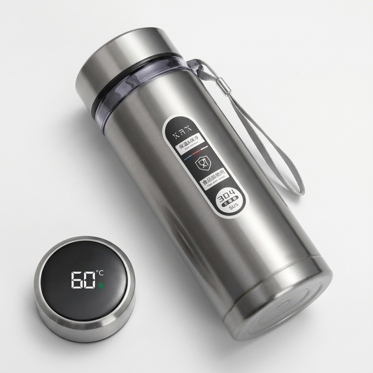 Stainless Steel Insulated Water Bottle with LED Temperature Display | Portable Flask for Hot & Cold Beverages