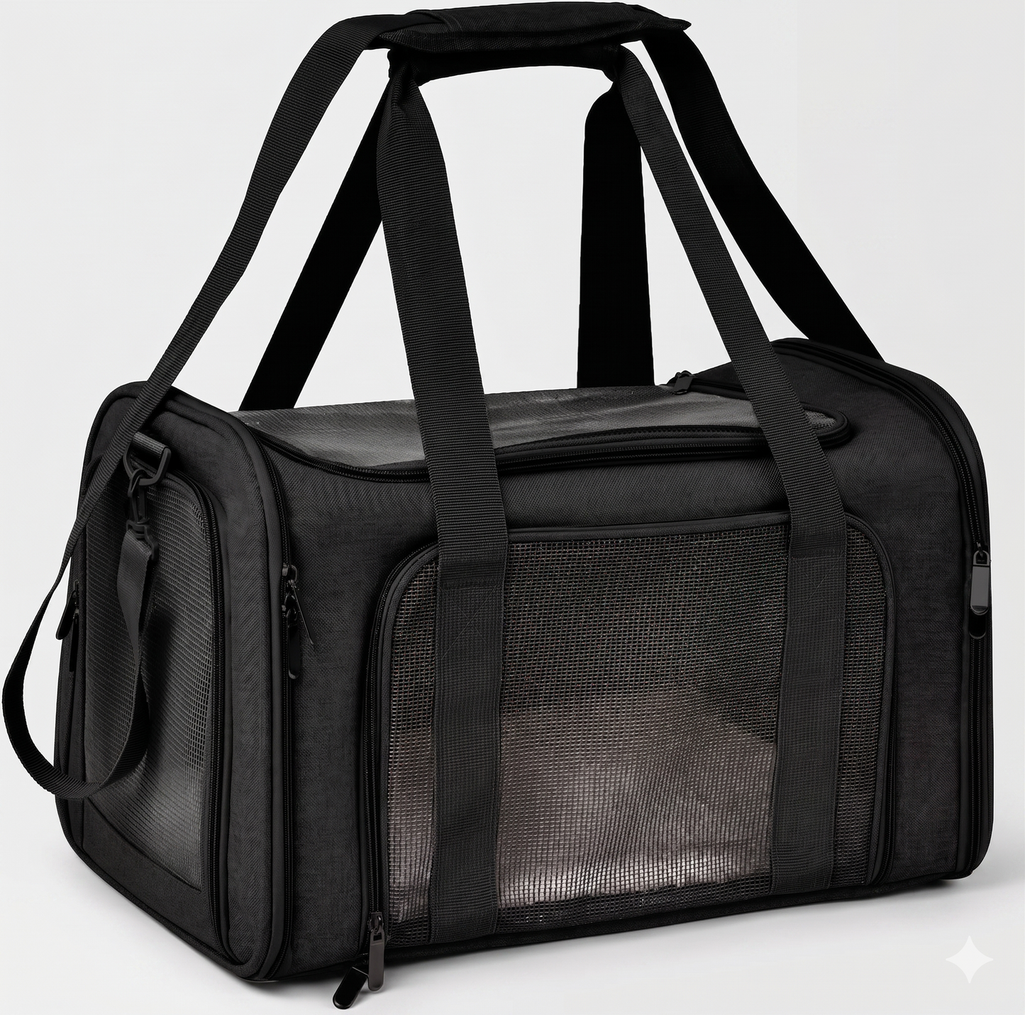Pet Carrier Bag | Airline-Approved Cat & Dog Carrier with Comfortable 3-Layer Mat | Lightweight Travel Solution for Small Pets