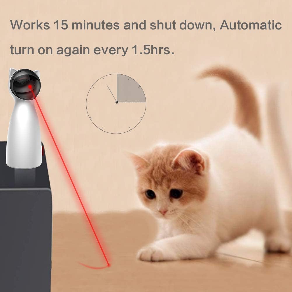Interactive Cat Toys | Laser Toy with Adjustable Speed & Five Settings | Engaging Fun for Active Cats 1