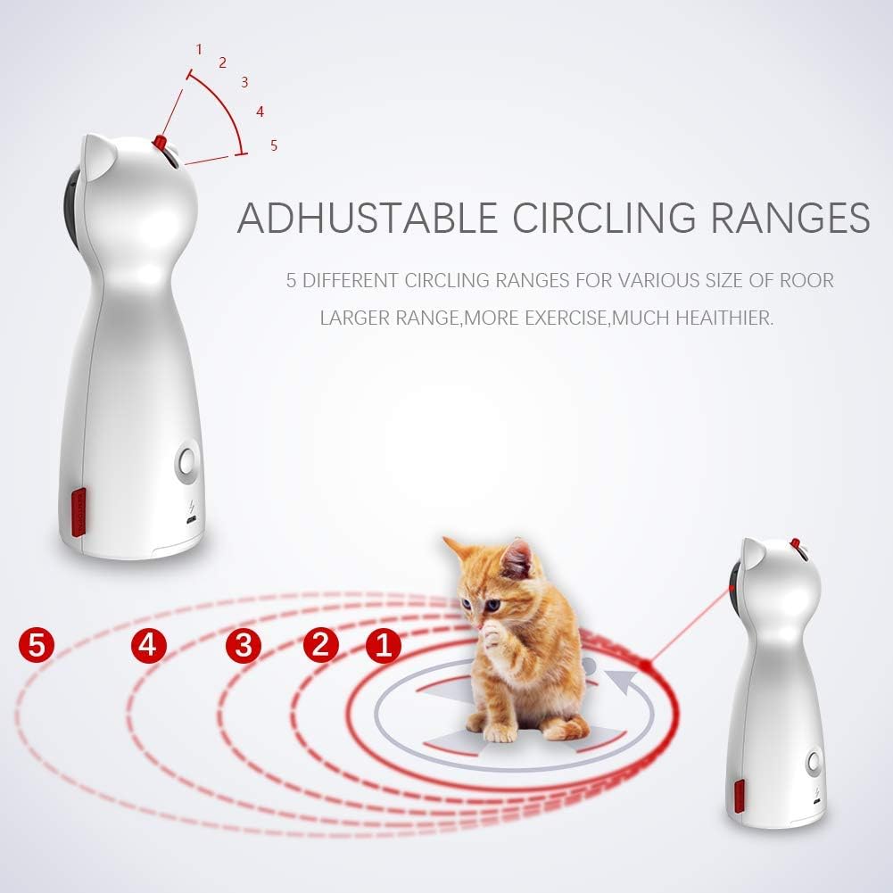 Interactive Cat Toys | Laser Toy with Adjustable Speed & Five Settings | Engaging Fun for Active Cats 2