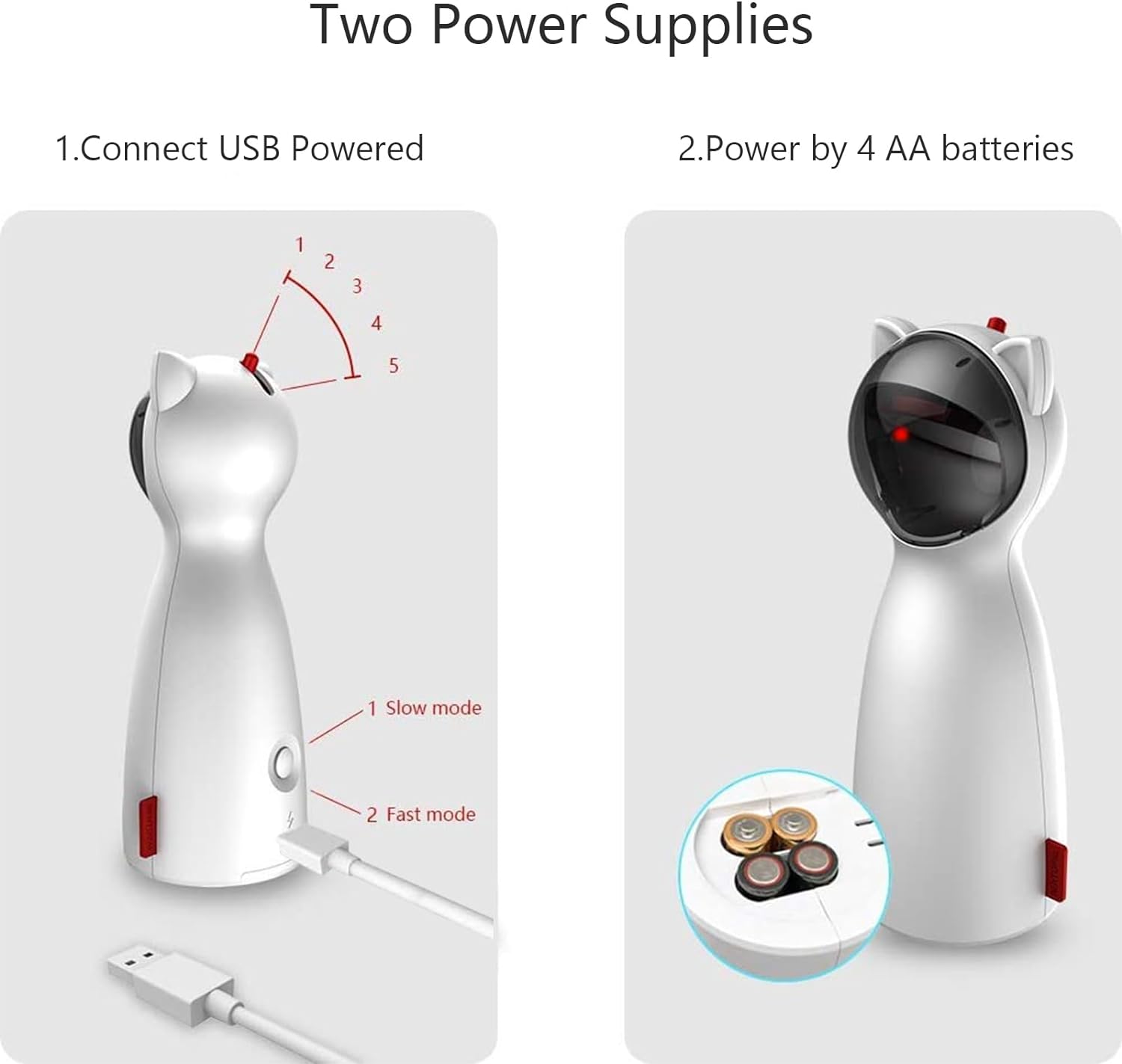 Interactive Cat Toys | Laser Toy with Adjustable Speed & Five Settings | Engaging Fun for Active Cats 3