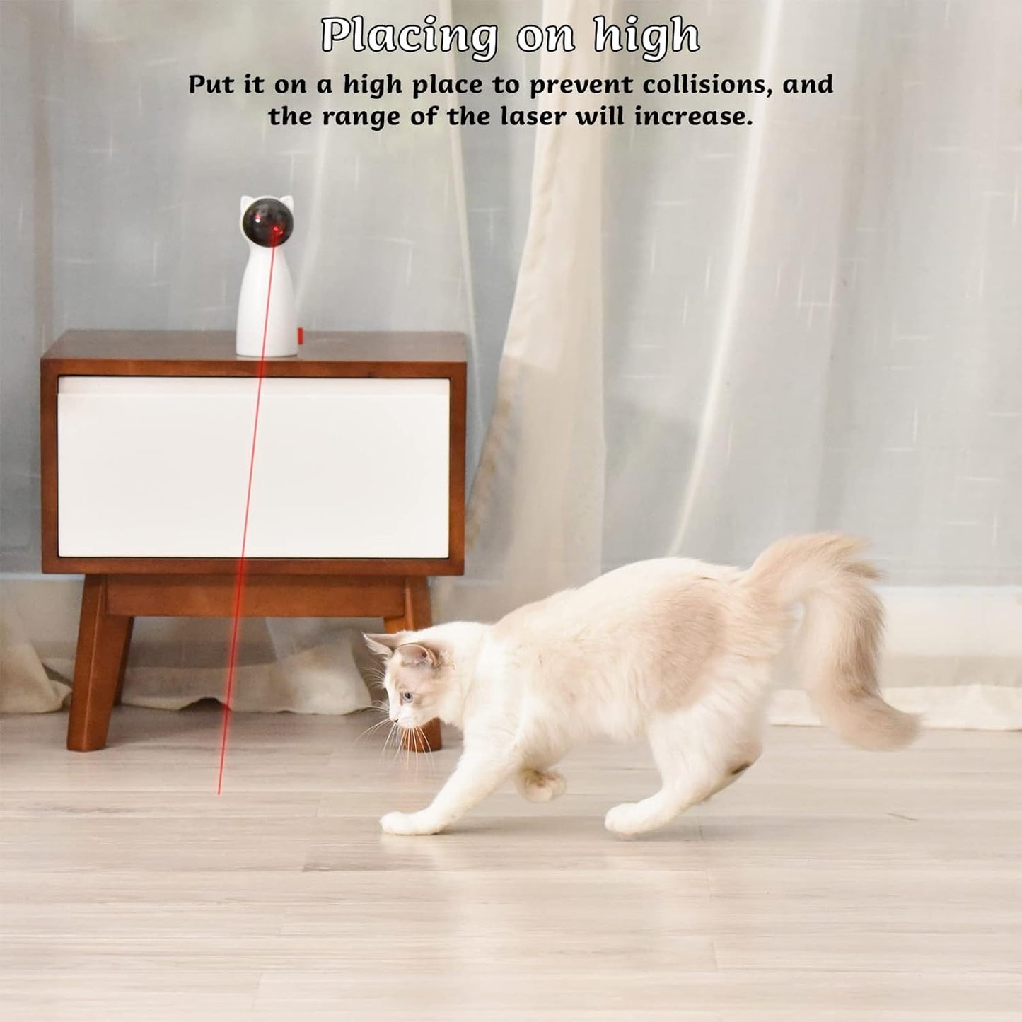 Interactive Cat Toys | Laser Toy with Adjustable Speed & Five Settings | Engaging Fun for Active Cats 5