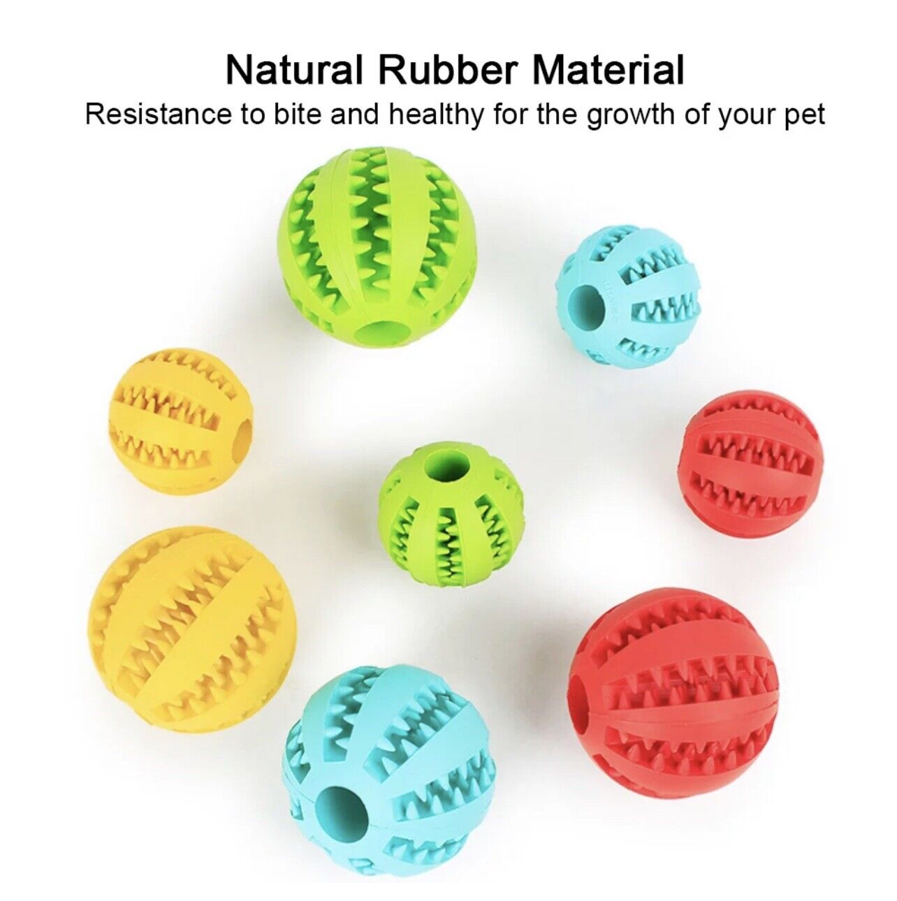 Interactive Rubber Ball | Tough Dog Toy with Treat Grooves | Engaging Fun for Dogs and Cats 6