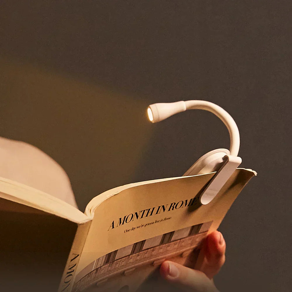Mini Book Light | Clip-On Reading Light with Dimmable LED & 360° Rotation | Portable Eye-Friendly Lamp for Comfortable Nighttime Reading 1