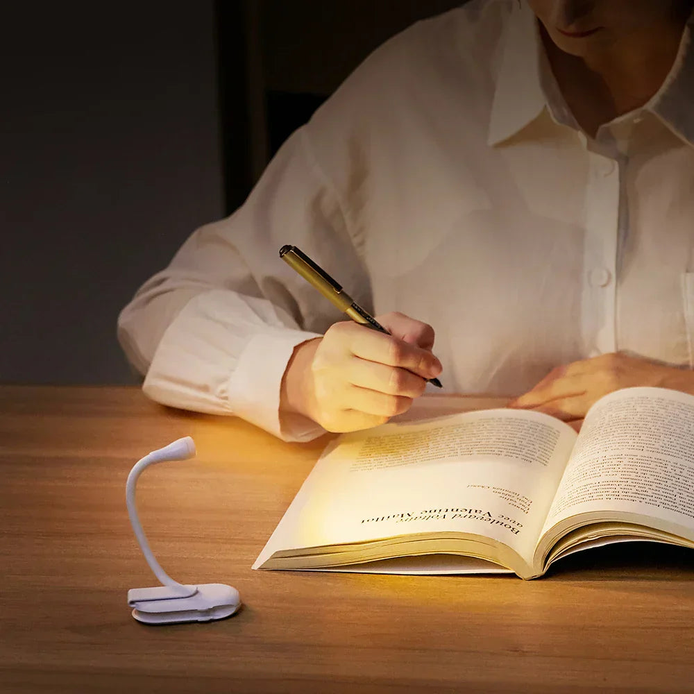 Mini Book Light | Clip-On Reading Light with Dimmable LED & 360° Rotation | Portable Eye-Friendly Lamp for Comfortable Nighttime Reading 2