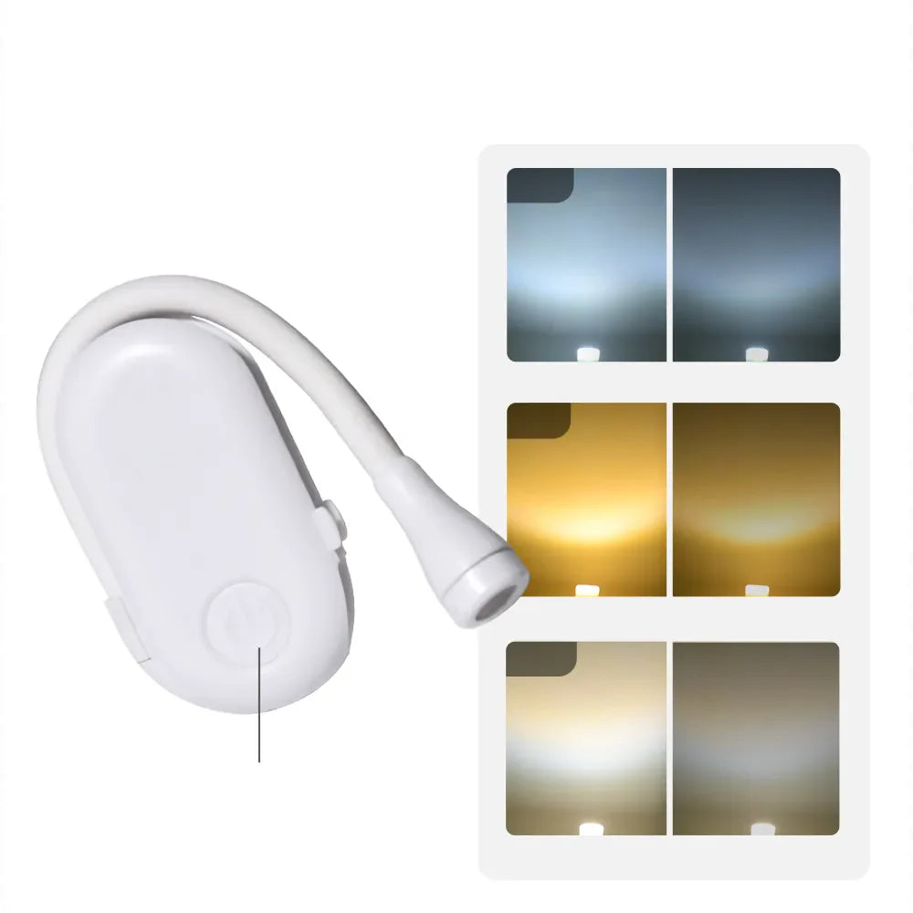 Mini Book Light | Clip-On Reading Light with Dimmable LED & 360° Rotation | Portable Eye-Friendly Lamp for Comfortable Nighttime Reading 4
