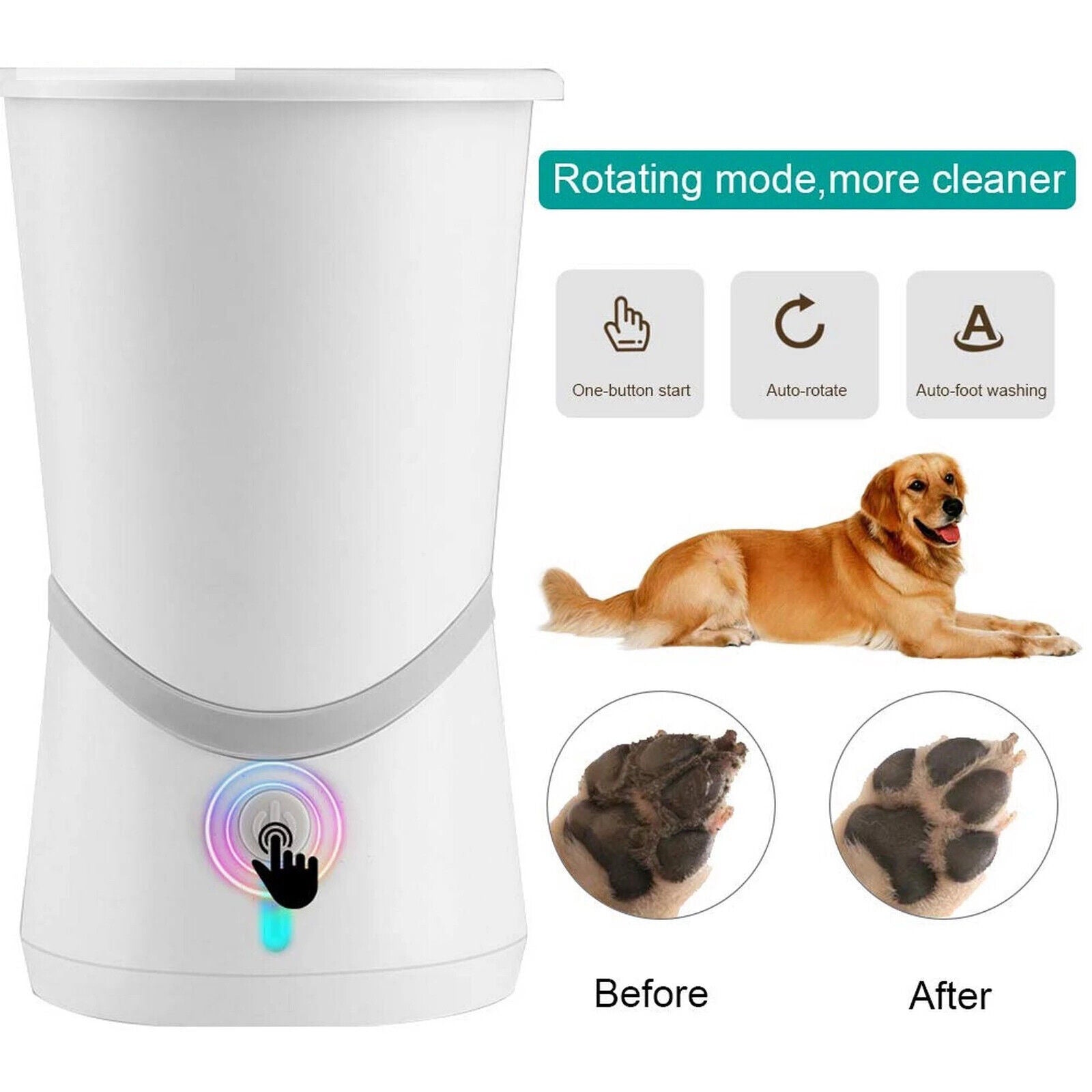 Paw Clean Pro | Dog Paw Cleaner with Soft Silicone Bristles | Effortless Cleaning for Healthy Dog Feet 6