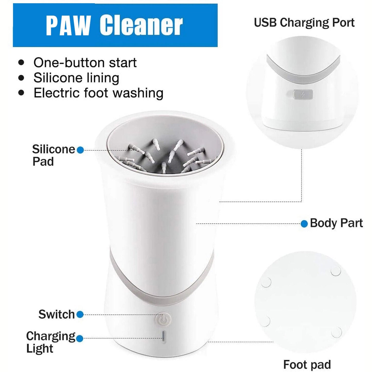 Paw Clean Pro | Dog Paw Cleaner with Soft Silicone Bristles | Effortless Cleaning for Healthy Dog Feet 7