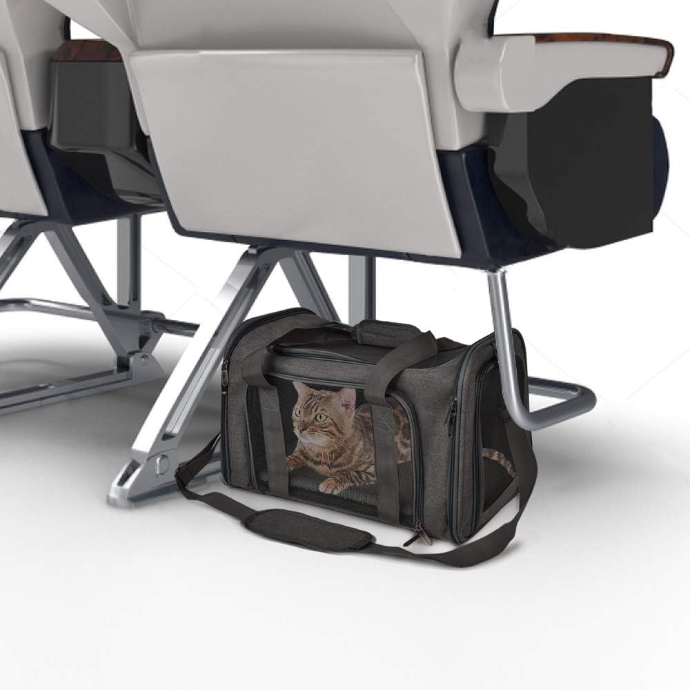 Pet Carrier Bag | Airline-Approved Cat & Dog Carrier with Comfortable 3-Layer Mat | Lightweight Travel Solution for Small Pets 4
