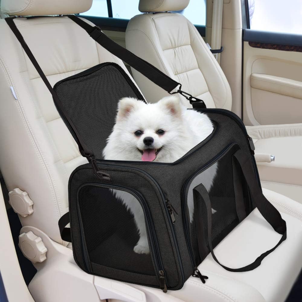 Pet Carrier Bag | Airline-Approved Cat & Dog Carrier with Comfortable 3-Layer Mat | Lightweight Travel Solution for Small Pets 7