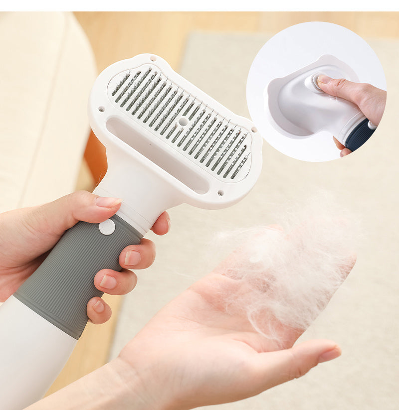 Pet Grooming Essentials | 3-in-1 Dog Brush & Hair Dryer with Adjustable Temperatures | Ergonomic Design for Safe Grooming 1