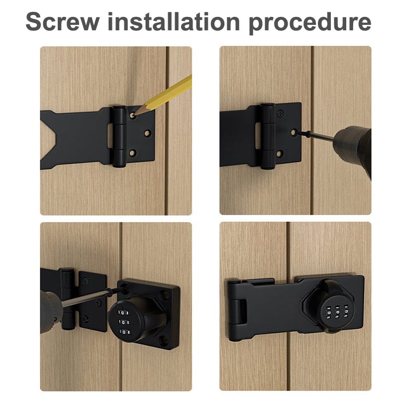 Secure Lock | Keyless Password Lock for Cabinets with 1000 Combinations | Durable Zinc Alloy for Long-Lasting Security 3
