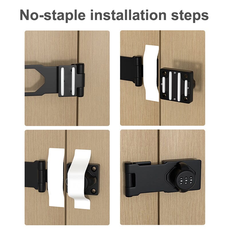 Secure Lock | Keyless Password Lock for Cabinets with 1000 Combinations | Durable Zinc Alloy for Long-Lasting Security 4