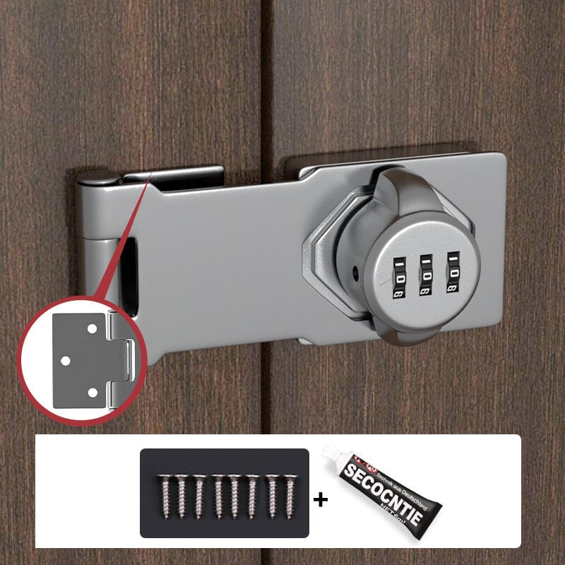 Secure Lock | Keyless Password Lock for Cabinets with 1000 Combinations | Durable Zinc Alloy for Long-Lasting Security 8