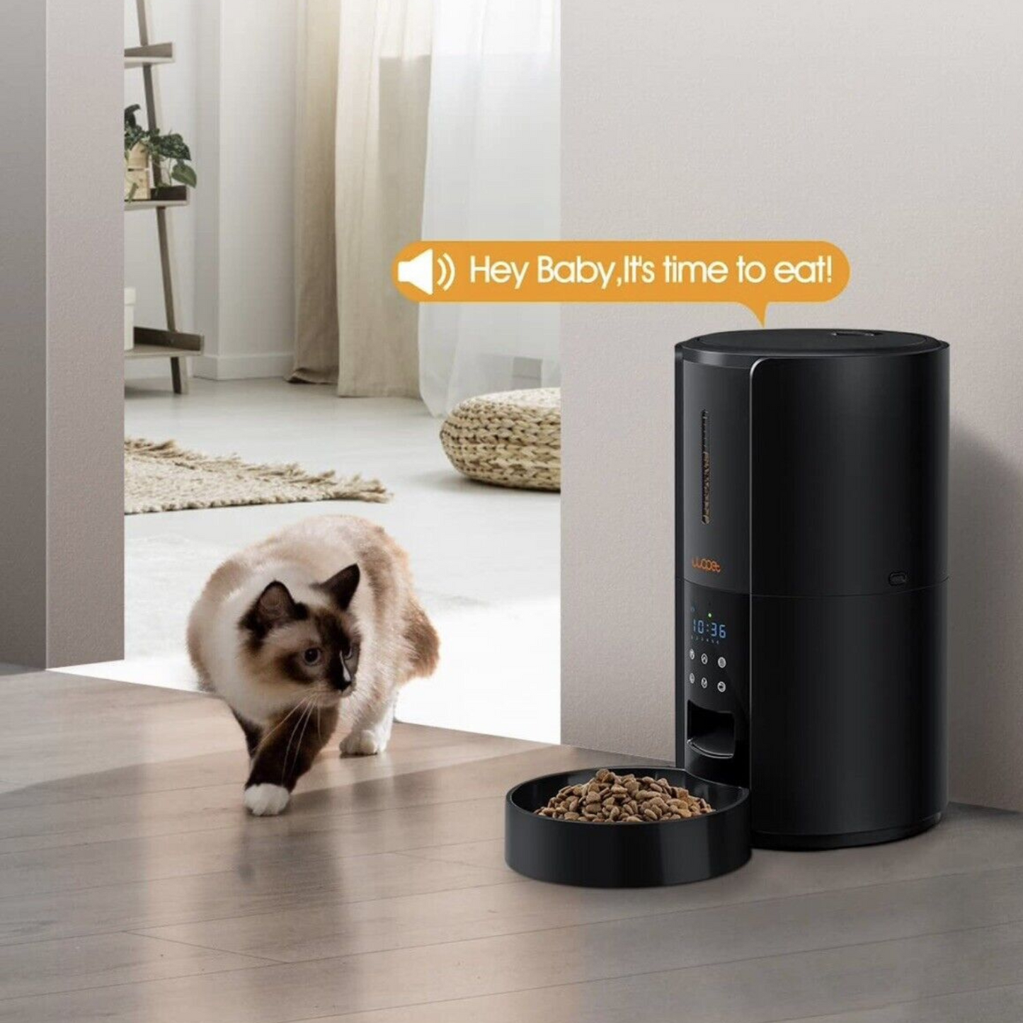 Smart Pet Feeder | Automatic Dog & Cat Feeder with Meal Timer | 21-Cup Capacity for Healthy Feeding 4