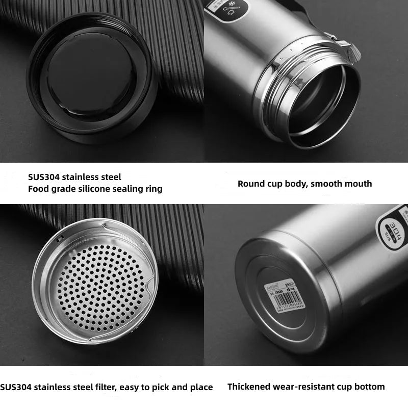 Stainless Steel Insulated Water Bottle with LED Temperature Display | Portable Flask for Hot & Cold Beverages 4