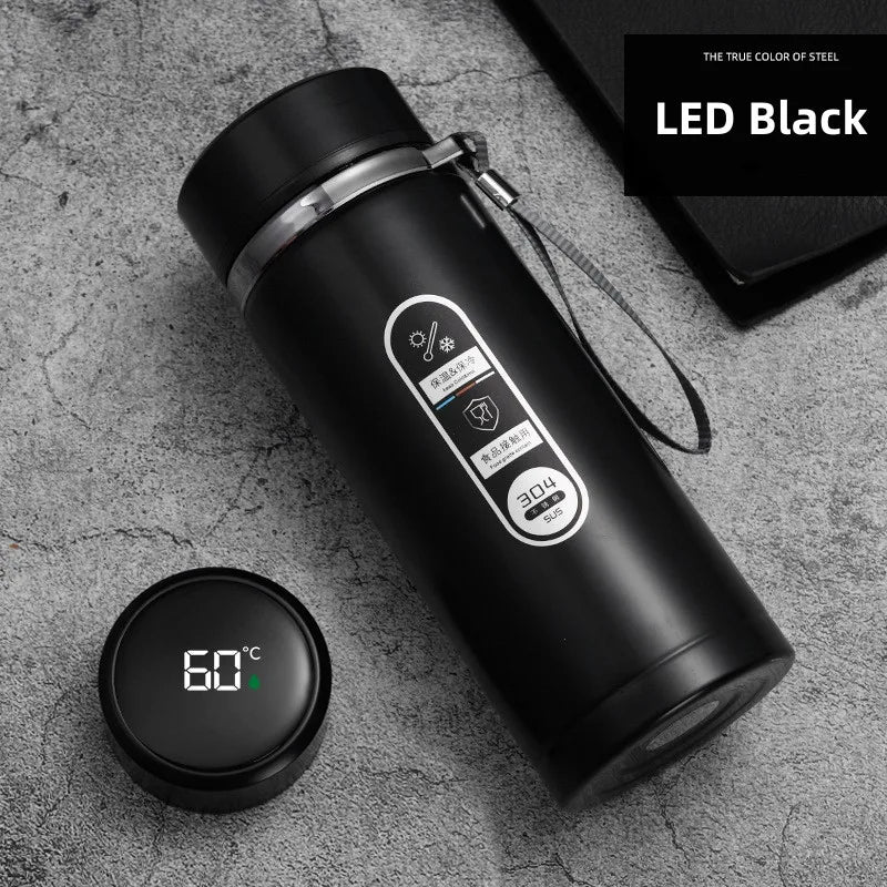 Stainless Steel Insulated Water Bottle with LED Temperature Display | Portable Flask for Hot & Cold Beverages 7