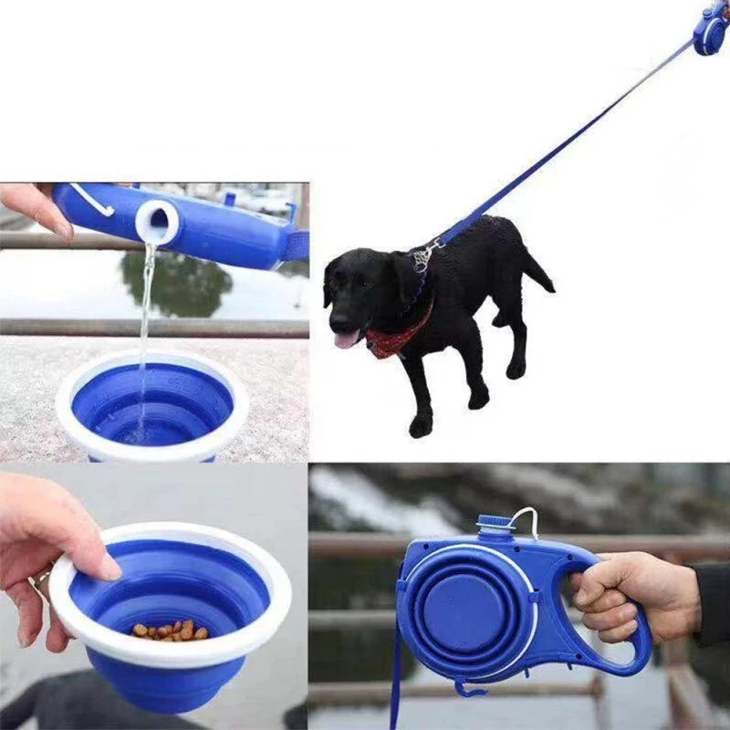 Ultimate Dog Lead | 4-in-1 Multifunctional Leash with Water Bottle & Bowl | Ideal for Outdoor Adventures 1