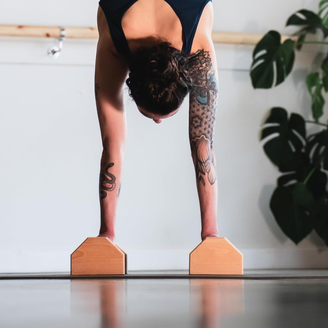 Wooden Push-Up Bars with Non-Slip Grip | Ergonomic Stands for Enhanced Stability 5